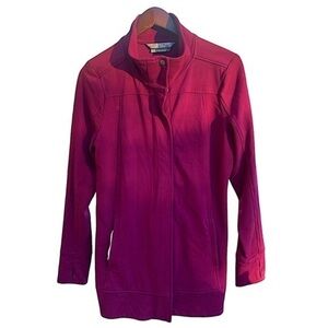 NEW Athleta Purple Full Zip Jacket Size Medium Deep Plum Athletic Jacket